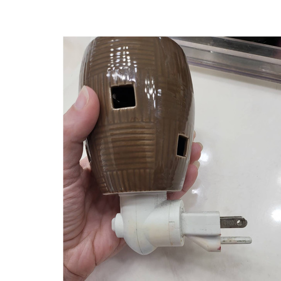 Scentsy Plug In Warmer - Brown with square holes - Picture 3 of 3